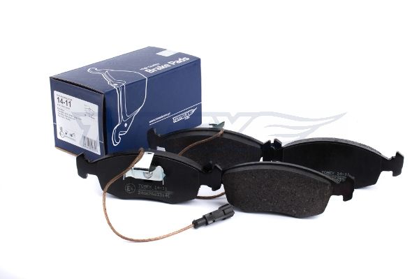 Levně Sada brzdových destiček, kotoučová brzda TOMEX Brakes 14-11