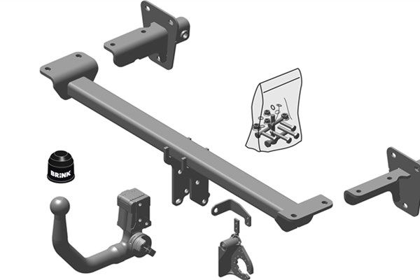 Zestaw zaczepu przyczepy BRINK 652200