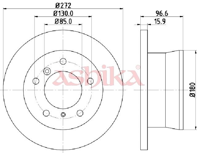 Disc frana ASHIKA 61-00-0526