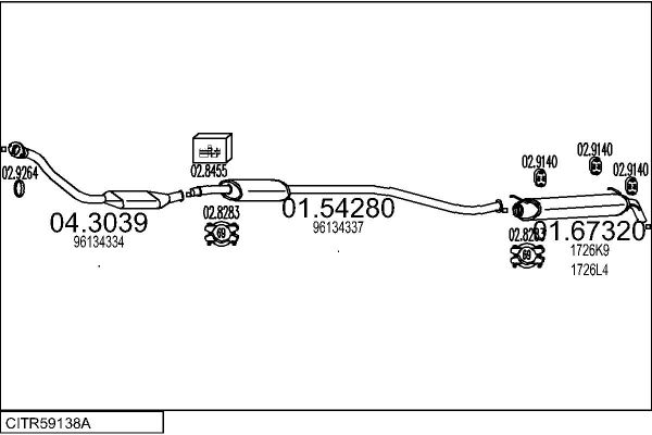 Układ wydechowy MTS CITR59138A121688
