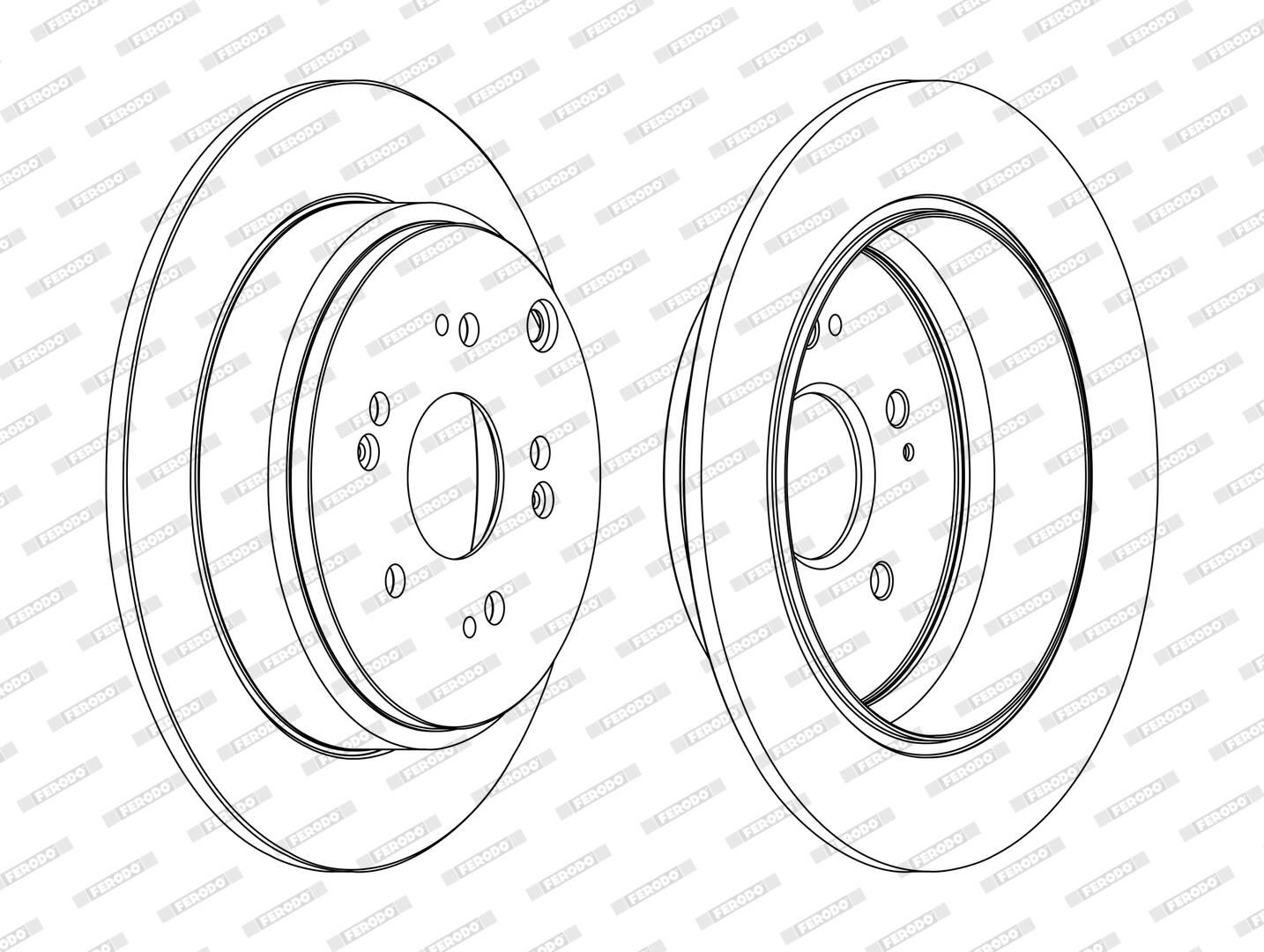 Disc frana FERODO DDF1860C