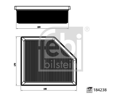 Filtr powietrza FEBI BILSTEIN 184238