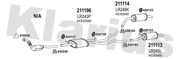 Układ wydechowy KLARIUS 090378E