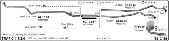 Układ wydechowy IMASAF 566000229