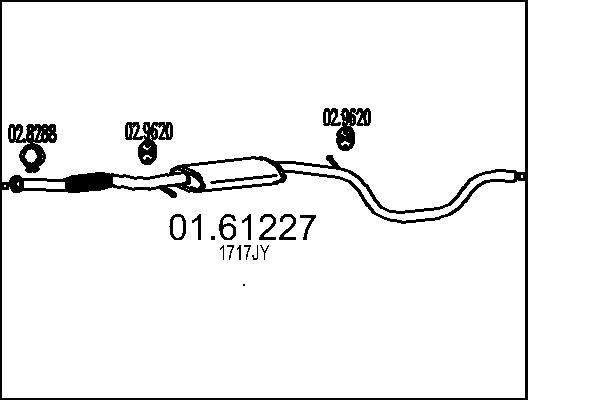 Tłumik końcowy MTS 01.61227
