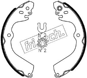 Zestaw szczęk hamulcowych FRI.TECH. 1067.205
