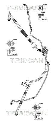 conducta presiune variabila,aer conditionat TRISCAN 9010 28108