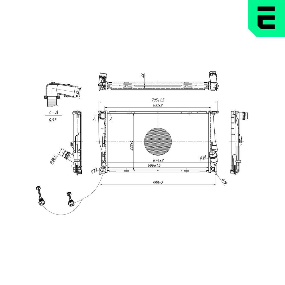 Radiator, racire motor ERA 673130