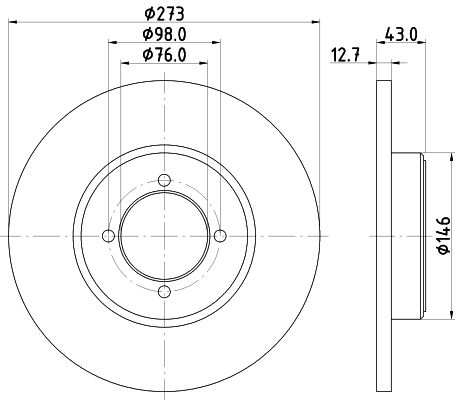 Tarcza hamulcowa MINTEX MDC73