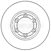 Tarcza hamulcowa BORG & BECK BBD4758