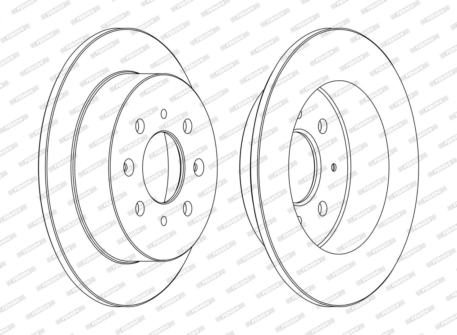 Disc frana FERODO PREMIER Coat+ disc DDF1358C