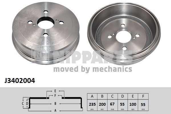 Tambur frana NIPPARTS J3402004
