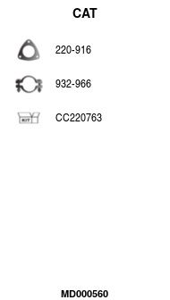 Katalizator FA1 MD000560