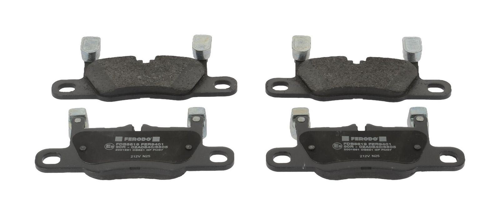 set placute frana,frana disc FERODO PREMIER ECO FRICTION FDB5619