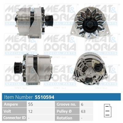 Alternator MEAT & DORIA 5510594