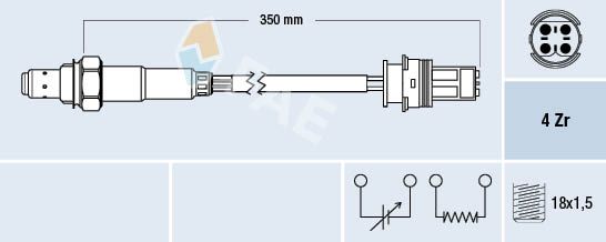 Sonda lambda FAE 77272