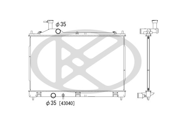 Radiator, racire motor KOYORAD PL032873