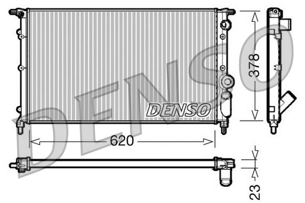 Chłodnica, układ chłodzenia silnika DENSO DRM23022