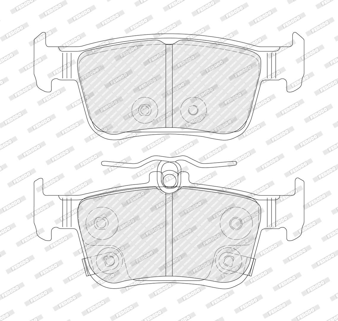 set placute frana,frana disc FERODO PREMIER ECO FRICTION FDB5573