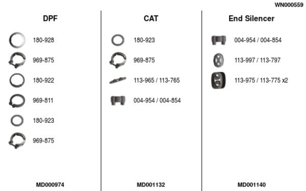 Układ wydechowy FA1 WN000559
