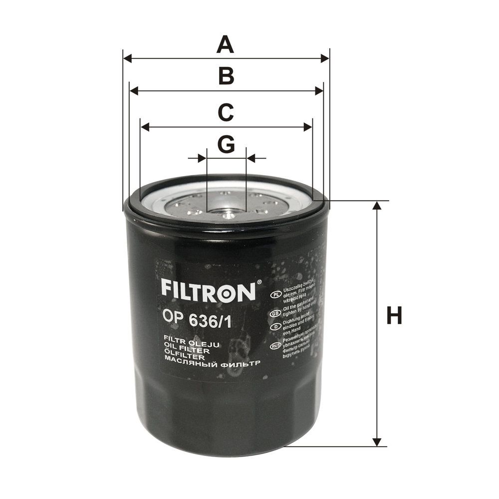 Levně Olejový filtr FILTRON OP 636/1