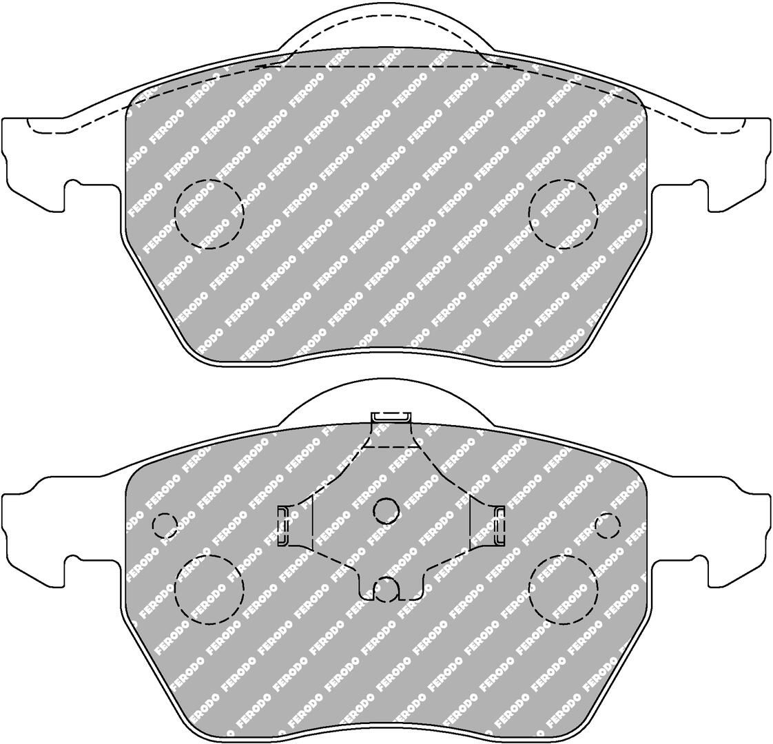 set placute frana,frana disc FERODO FCP1717H