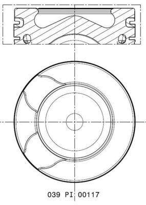 Tłok MAHLE 039 PI 00117 000