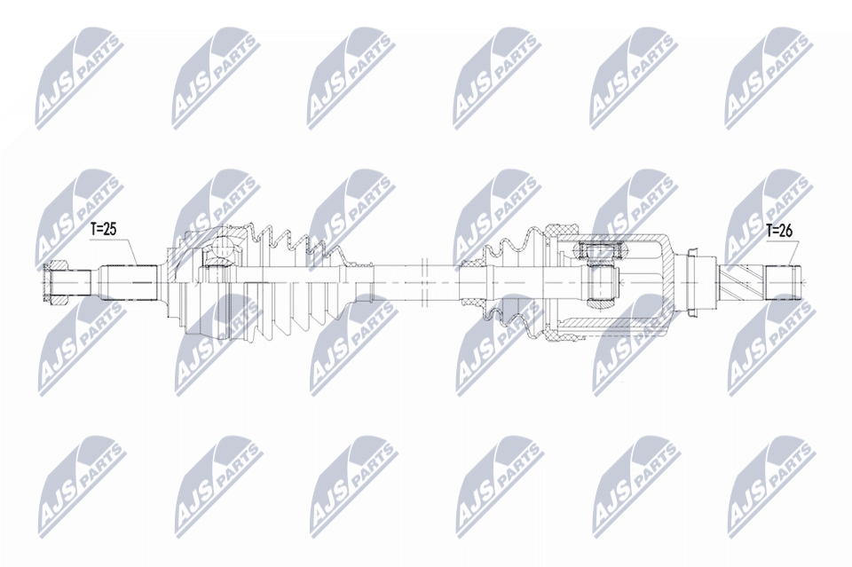 Wał napędowy NTY NPW-RE-218
