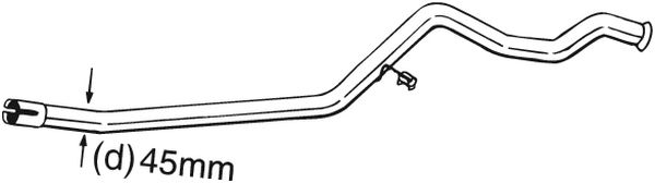 Zestaw naprawczy (rurowy), katalizator KLOKKERHOLM 889-497