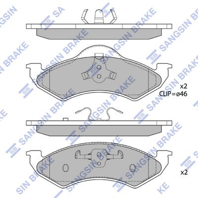 set placute frana,frana disc HI-Q SP1310