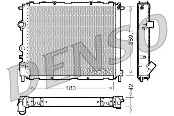 Chłodnica, układ chłodzenia silnika DENSO DRM23009