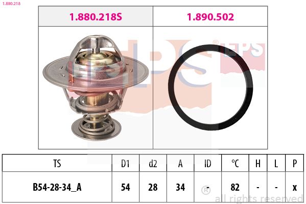 Termostat, chladivo EPS 1.880.218