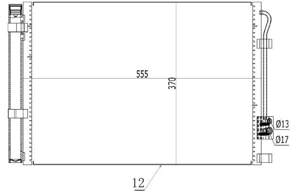 Condensator, climatizare MTR 13054804