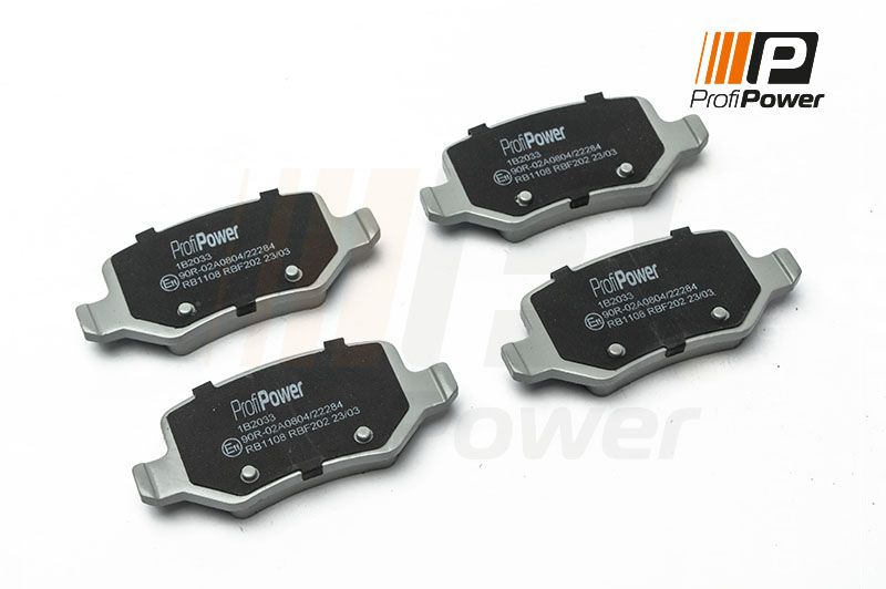 E-shop Sada brzdových platničiek kotúčovej brzdy ProfiPower 1B2033
