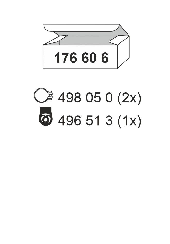 Set montare, toba esapament ERNST 176606