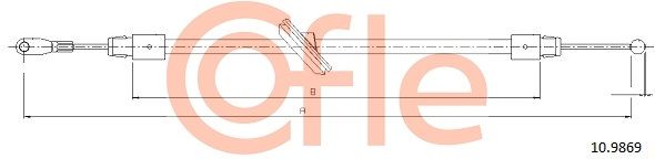 Cięgło, hamulec postojowy COFLE 92.10.9869