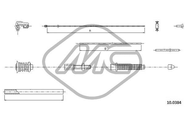 Linka gazu METALCAUCHO 83141