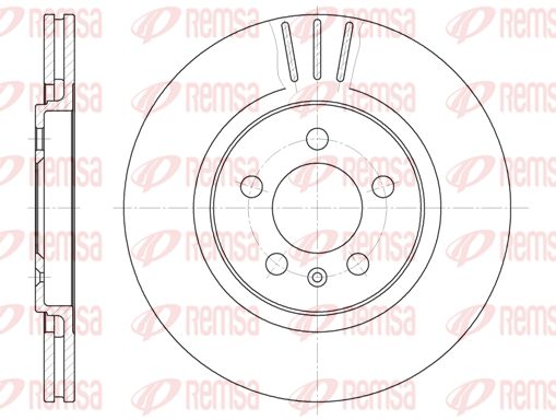 Tarcza hamulcowa KAWE 6293 10