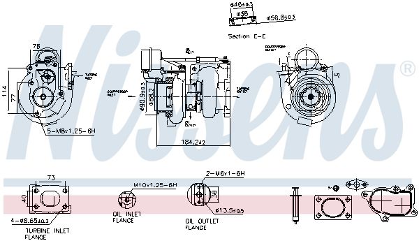 Compresor,sistem de supraalimentare NISSENS 93724