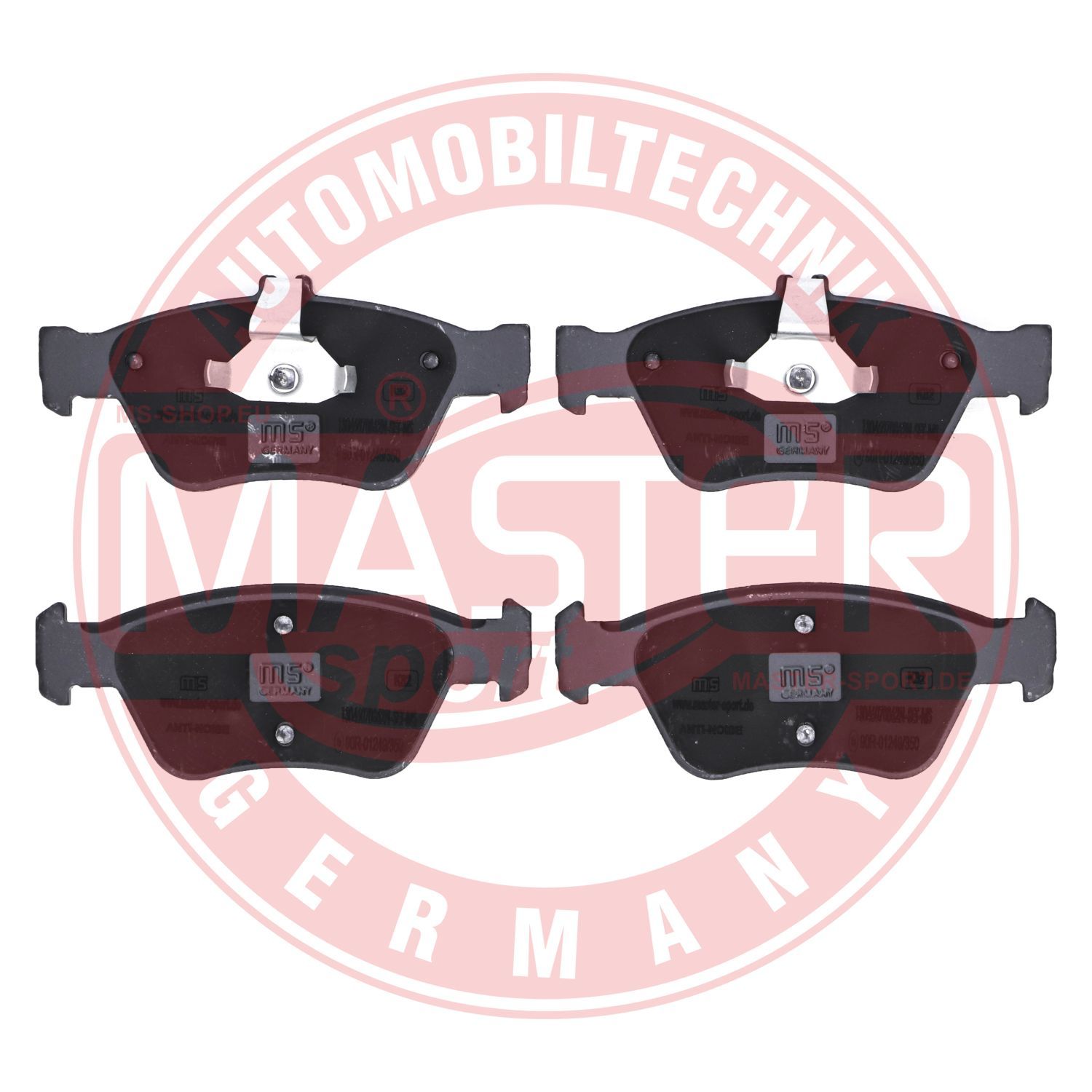 Zestaw klocków hamulcowych, hamulce tarczowe MASTER-SPORT GERMANY 13046070862N-SET-MS