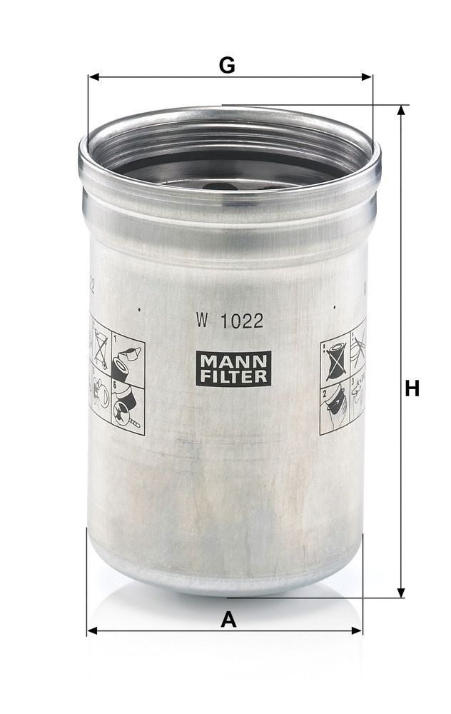 Levně Olejový filtr MANN-FILTER W 1022