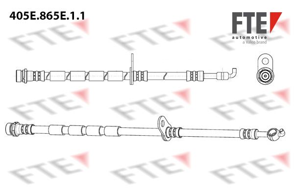 FTE FLEXIBLE DE FREIN 405E.865E.1.1