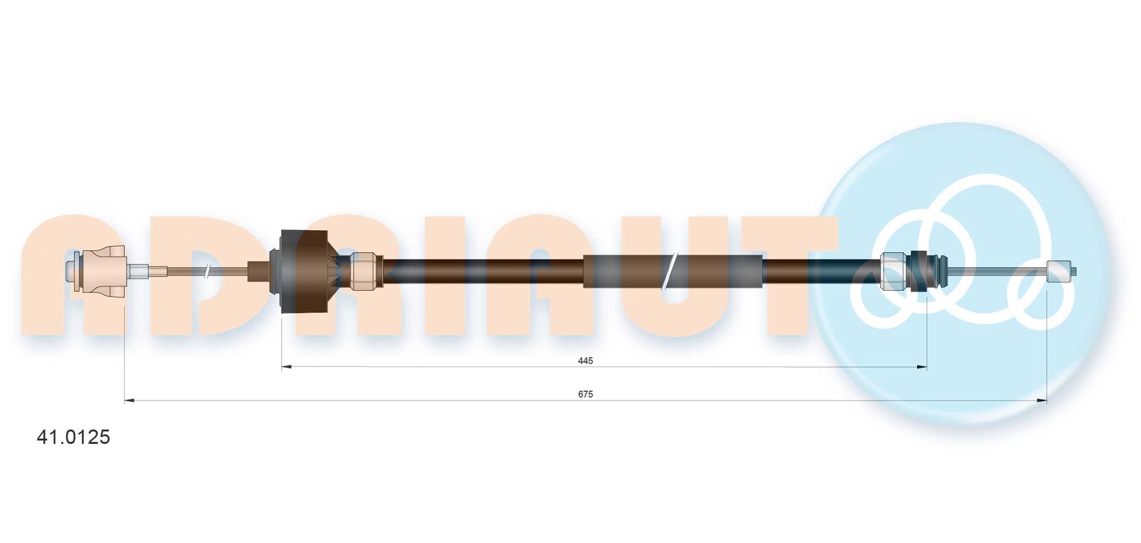 Cablu ambreiaj ADRIAUTO 41.0125