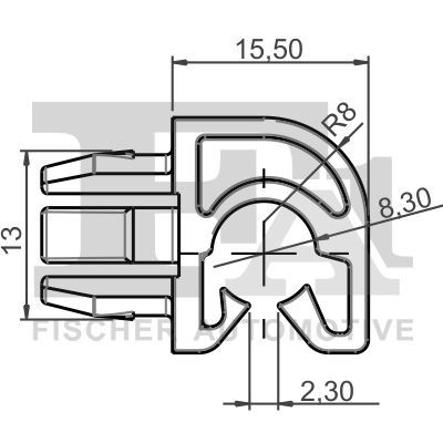 Clip, listwa ochronna FA1 21-40069.10