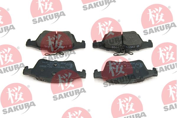 Sada brzdových platničiek kotúčovej brzdy SAKURA 601-30-3540