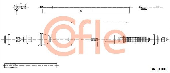 Linka gazu COFLE 3K.RE001