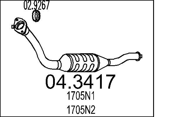 Katalizator MTS 04.3417