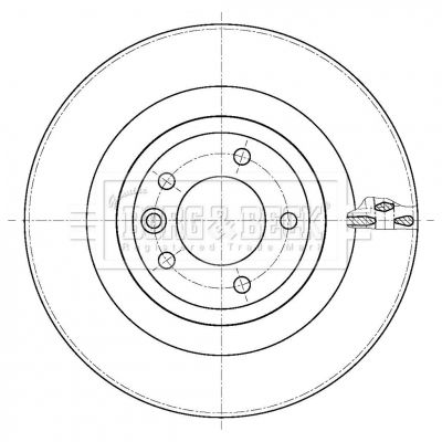 Tarcza hamulcowa BORG & BECK BBD6108S
