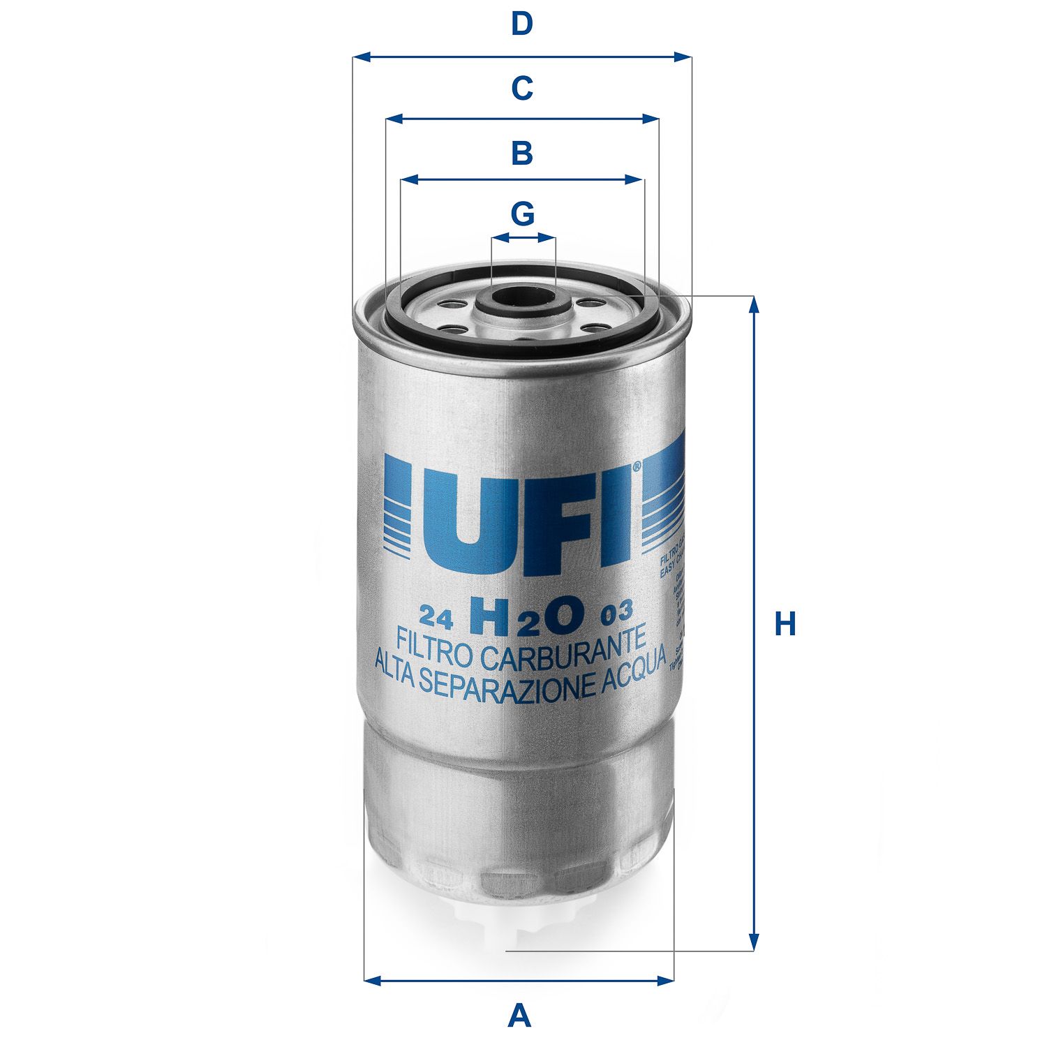 Palivový filter UFI 24.H2O.03