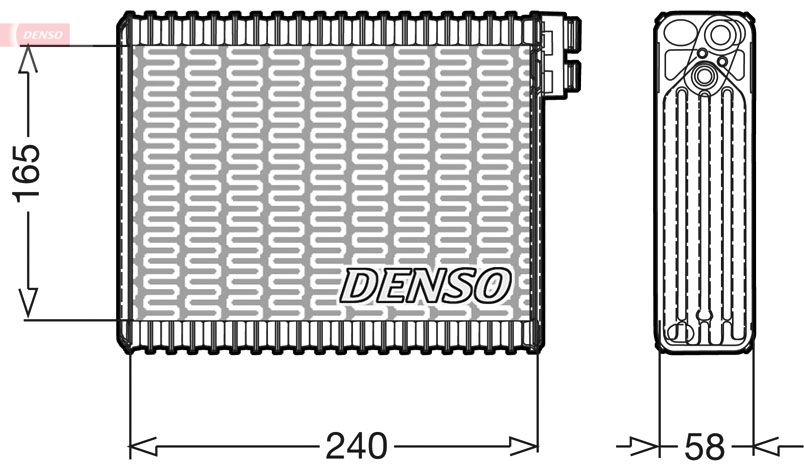 Parownik, klimatyzacja DENSO DEV21004